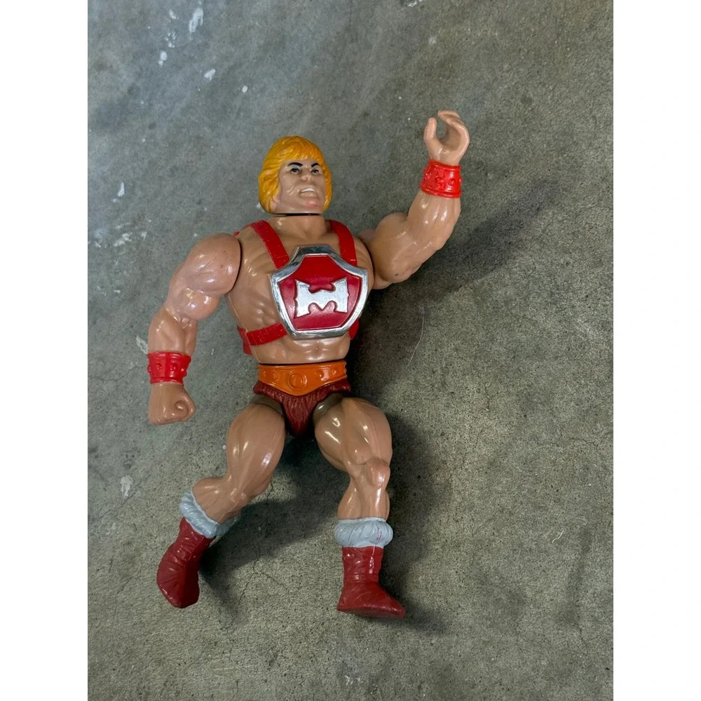 Vintage 1984 Mattel MOTU Thunder Punch He-Man Action Figure Taiwan 80s Toy
